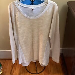 Kut from the Kloth Cream Long Sleeve Top